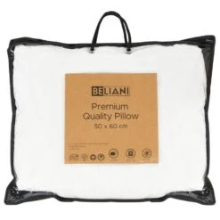 ERRIGAL - Kussen Hoog - Wit - 50 X 60 Cm - Microvezels -Winkel Voor Premium Beddengoed 3e260c2a11784758ba6f75f9bc8d9a43