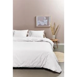 Ambiante Cotton Uni Dekbedovertrek - 260x200/220 - Wit -Winkel Voor Premium Beddengoed 477ada07cbfe44ebb97af08e7ac9d095