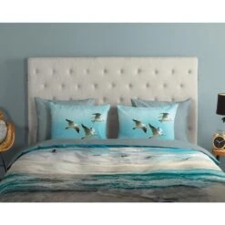 Good Morning Dekbedovertrek "strand/ Zee" - Aqua - (240x200/220 Cm) - Katoen -Winkel Voor Premium Beddengoed 48697d3481bc40d286d3866685b46e3a