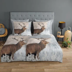 Good Morning Edelhert Dekbedovertrek Grijs-Lits-jumeaux (240 X 200/220 Cm) 16 Good Morning Edelhert Dekbedovertrek Grijs-Lits-jumeaux (240 X 200/220 Cm) -Winkel Voor Premium Beddengoed 4995e46feca3453f809c2b117b92f1c7