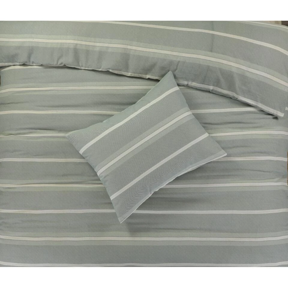 Day Dream Dekbedovertrek Seefeld Flanel - 200x200/220cm - Groen 7 Day Dream Dekbedovertrek Seefeld Flanel - 200x200/220cm - Groen - Afbeelding 5