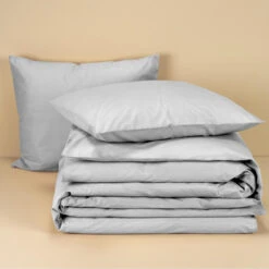 Moodit Dekbedovertrek Basil Silver - Hotelmaat - 260 X 240 Cm - Katoen -Winkel Voor Premium Beddengoed 62dcfe308b8242ad99ed2a51d7d888ae