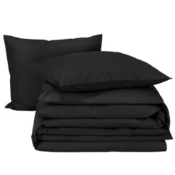 Moodit Dekbedovertrek Basil Black - Hotelmaat - 260 X 240 Cm - Katoen -Winkel Voor Premium Beddengoed 638384482262433cb13fe8abcfa5f420