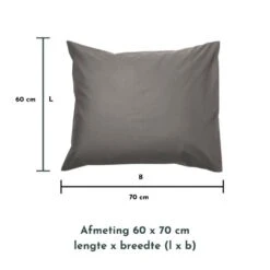 Zavelo Kussenslopen - Hotelkwaliteit - Set Van 2 Stuks - Antraciet - 60x70cm... -Winkel Voor Premium Beddengoed 64611910d2bb4d62ab8dc6976dcae119