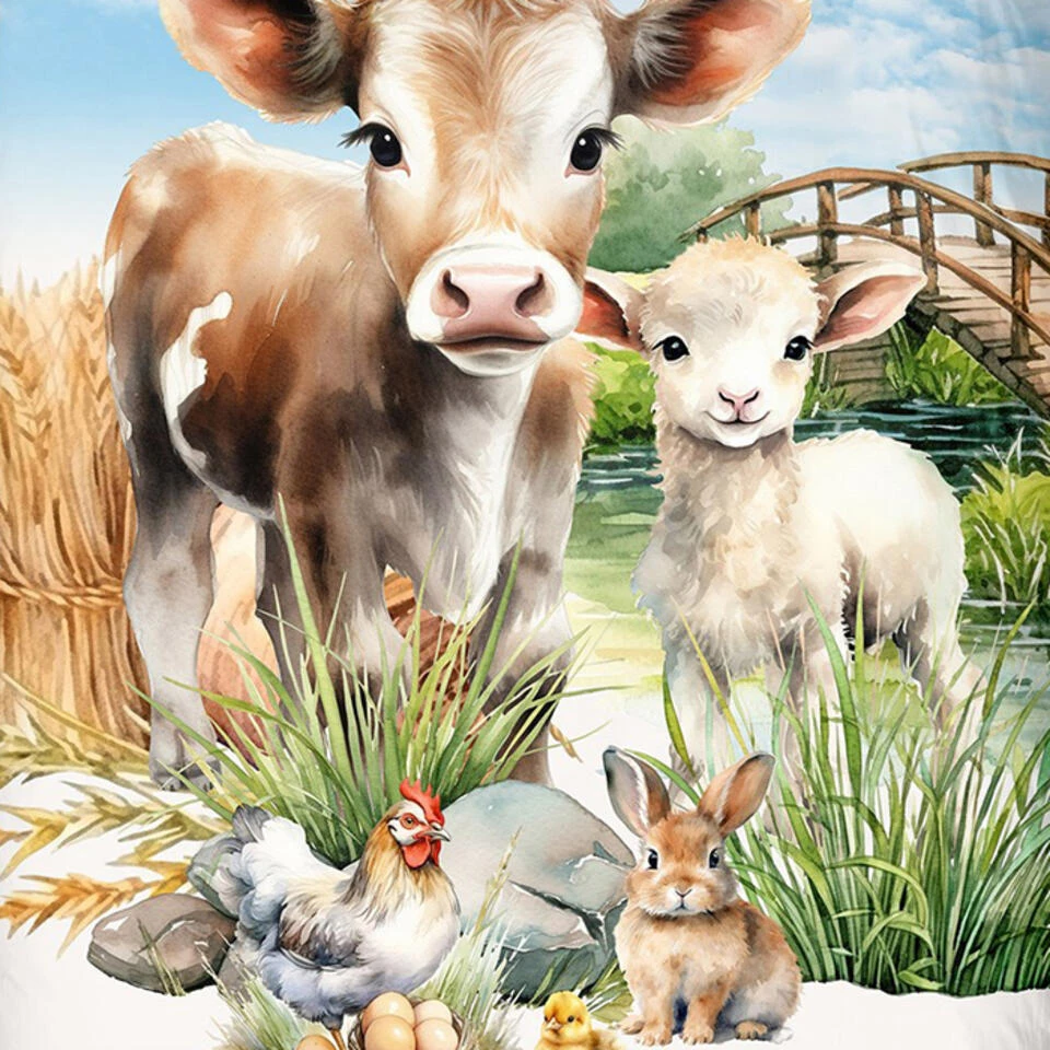 Pure Op De Boerderij Kinderdekbedovertrek 5 Pure Op De Boerderij Kinderdekbedovertrek - Afbeelding 3