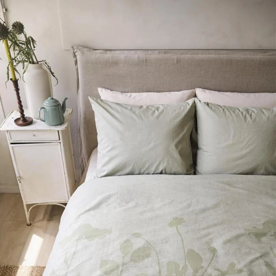 Ariadne At Home Plant Dekbedovertrek - Licht Groen-1-persoons (140... 9 Ariadne At Home Plant Dekbedovertrek - Licht Groen-1-persoons (140... - Afbeelding 7