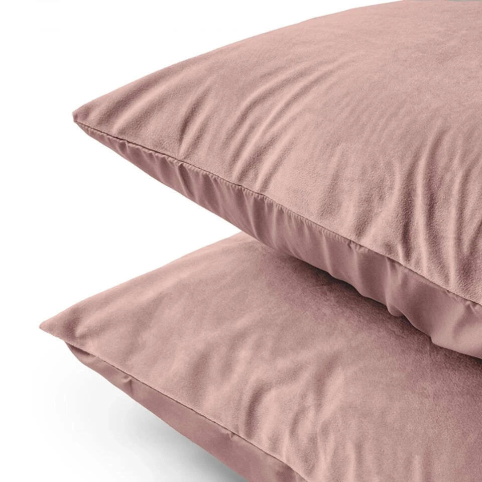 Zavelo Easy All-in-one-Dekbed Velvet Kussenslopen Oud Roze (2-stuks) 7 Zavelo Easy All-in-one-Dekbed Velvet Kussenslopen Oud Roze (2-stuks) - Afbeelding 5