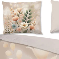 Good Morning Bloemenveld Dekbedovertrek Zand-1-persoons (140 X 200/220 Cm) -Winkel Voor Premium Beddengoed 70a70b787e32482ea6d217c4585bfbc8