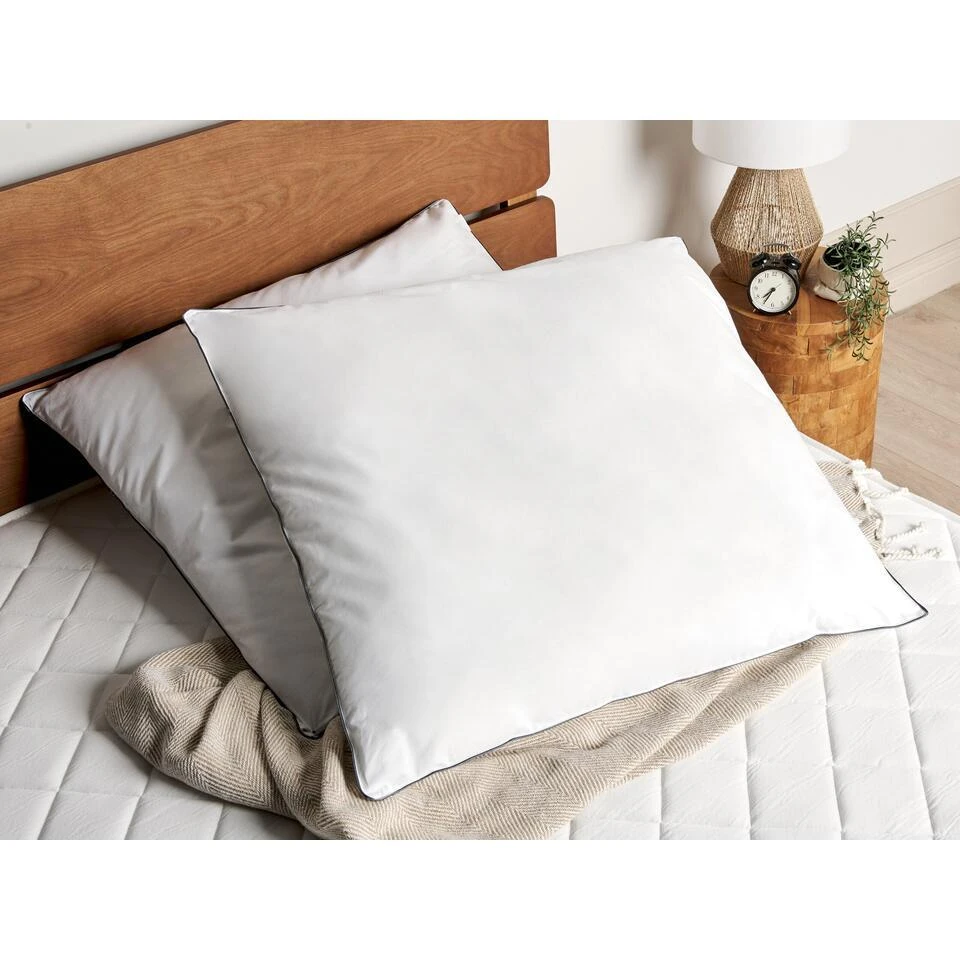 PELISTER - 2x Hoofdkussen Hoog - Wit - 80 X 80 Cm - Japara 4 PELISTER - 2x Hoofdkussen Hoog - Wit - 80 X 80 Cm - Japara - Afbeelding 2