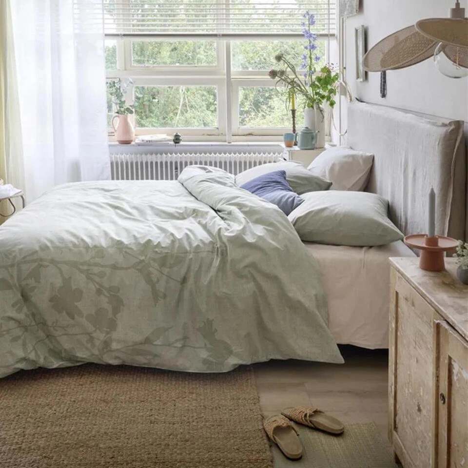 Ariadne At Home Plant Dekbedovertrek - Licht Groen-1-persoons (140... 10 Ariadne At Home Plant Dekbedovertrek - Licht Groen-1-persoons (140... - Afbeelding 8