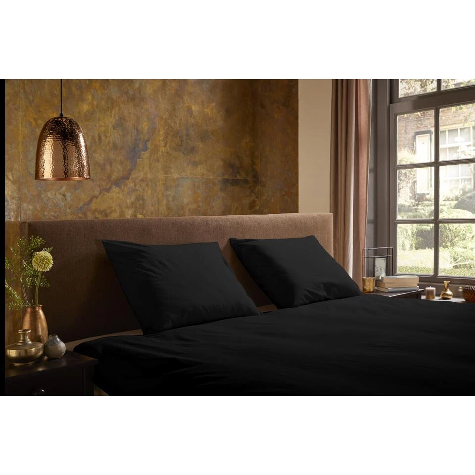 Pure Dekbedovertrek "uni Dessin" - Zwart - (240x200/220 Cm) - Microfiber 5 Pure Dekbedovertrek "uni Dessin" - Zwart - (240x200/220 Cm) - Microfiber - Afbeelding 3