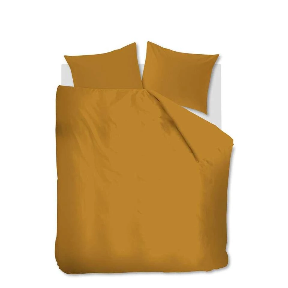 At Home By Beddinghouse Dekbedovertrek Easy - Oker - 240x200/220 Cm 3 At Home By Beddinghouse Dekbedovertrek Easy - Oker - 240x200/220 Cm
