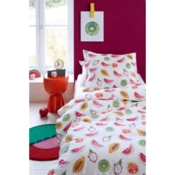Ambiante Dekbedovertrek Tutti Frutti - Multikleur - 200x200/220 Cm -Winkel Voor Premium Beddengoed 81027915 0100