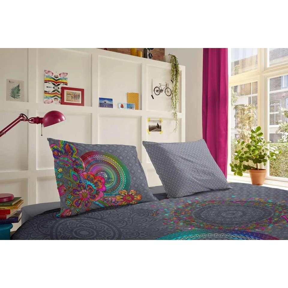 Hip Dekbedovertrek Flanel Iniga - Grijs - 200x200/220 Cm 4 Hip Dekbedovertrek Flanel Iniga - Grijs - 200x200/220 Cm - Afbeelding 2