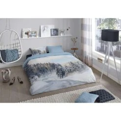 Good Morning Dekbedovertrek Flanel Snowyroad - Multikleur - 200x200/220 Cm -Winkel Voor Premium Beddengoed 81028975 0101