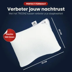 Troonz Hoofdkussen Dreamscape Plus - Ergonomisch - 60 X 70 -Winkel Voor Premium Beddengoed 8c81da643efb437da897f6e74b4e39c5
