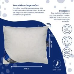 Ten Cate Boxkussen - Halfdons - 60x70 - 2 Stuks 11 Ten Cate Boxkussen - Halfdons - 60x70 - 2 Stuks -Winkel Voor Premium Beddengoed 8e49b138e8ba46b9b1e0e1f06ad553c1