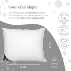 Ten Cate - Synthetisch Hoofdkussen - 60x70 9 Ten Cate - Synthetisch Hoofdkussen - 60x70 -Winkel Voor Premium Beddengoed 94400f3936354dea8b269978679c57d9