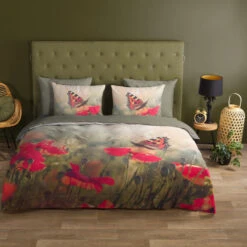 Good Morning Klaprozen Dekbedovertrek Multi-Lits-jumeaux (240 X 200/220 Cm) -Winkel Voor Premium Beddengoed 99fefcd1c70642928a3f662c7a5947ae