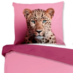 Pure Jachtluipaard Dekbedovertrek Roze-2-persoons (200 X 200/220 Cm) -Winkel Voor Premium Beddengoed 9e02382e20724149bb6ce4fbde3a8d6d