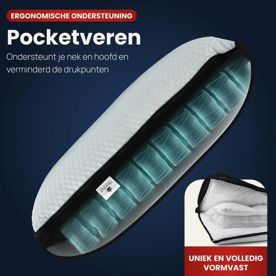 Troonz Hoofdkussen Pocketpillow Plus 6 Troonz Hoofdkussen Pocketpillow Plus - Afbeelding 4