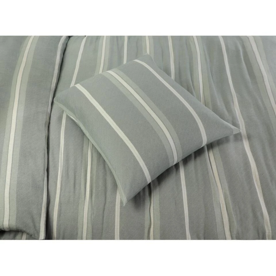 Day Dream Dekbedovertrek Seefeld Flanel - 200x200/220cm - Groen 6 Day Dream Dekbedovertrek Seefeld Flanel - 200x200/220cm - Groen - Afbeelding 4