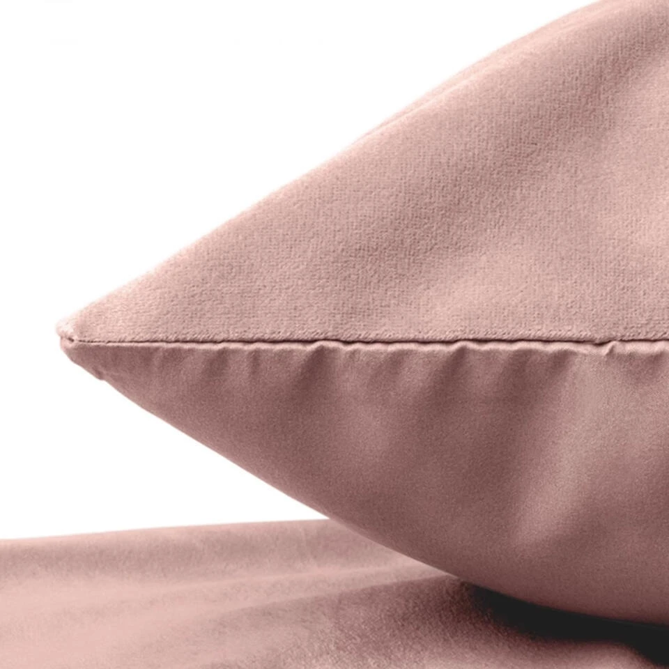 Zavelo Easy All-in-one-Dekbed Velvet Kussenslopen Oud Roze (2-stuks) 4 Zavelo Easy All-in-one-Dekbed Velvet Kussenslopen Oud Roze (2-stuks) - Afbeelding 2