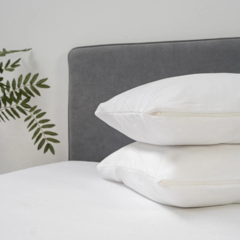 Cinderella - Premium Molton Kussenslopen Met Rits - 60x70 - White - 2 Stuks 6 Cinderella - Premium Molton Kussenslopen Met Rits - 60x70 - White - 2 Stuks - Afbeelding 4