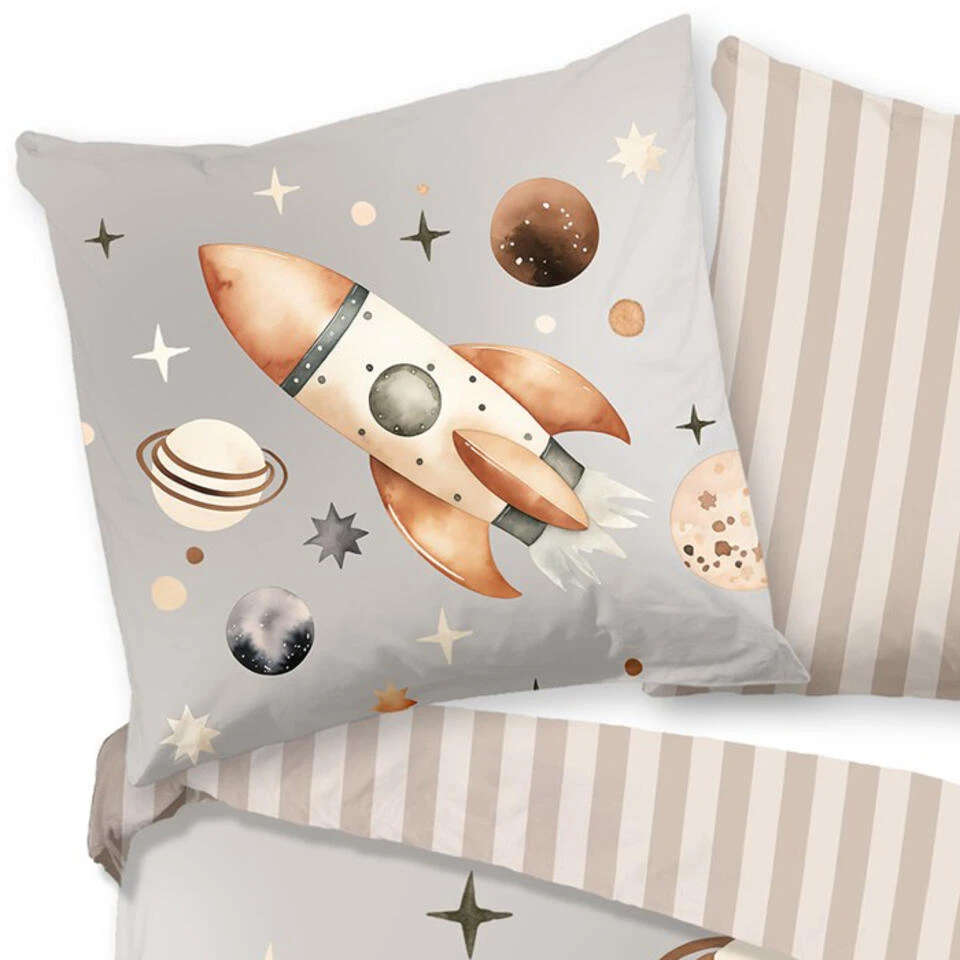 Good Morning Kinderdekbedovertrek Rocket Explorer 4 Good Morning Kinderdekbedovertrek Rocket Explorer - Afbeelding 2