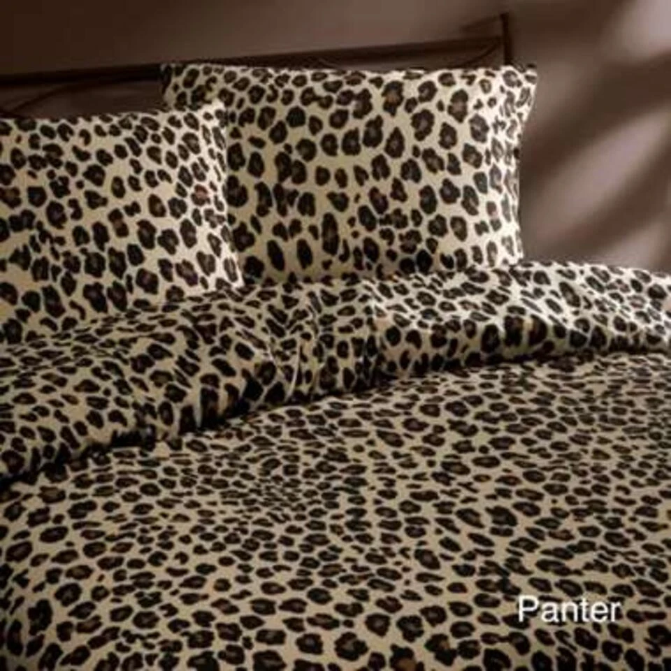 Day Dream Dekbedovertrek Panter - 240x200/220 Cm - Beige 4 Day Dream Dekbedovertrek Panter - 240x200/220 Cm - Beige - Afbeelding 2