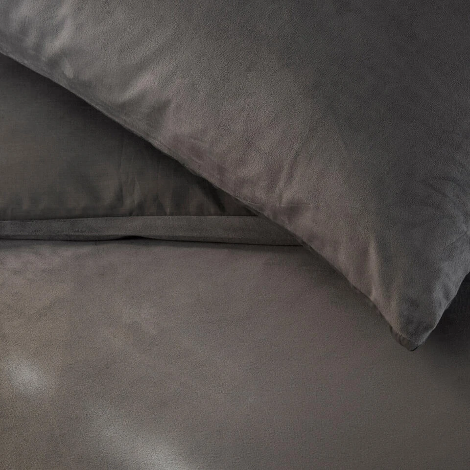 Byrklund - Dekbedovertrek Go Velvet - 240x220 Cm - Off Black 4 Byrklund - Dekbedovertrek Go Velvet - 240x220 Cm - Off Black - Afbeelding 2