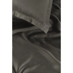 Ambiante Satin Uni Dekbedovertrek - 140x200/220 - Donker Grijs -Winkel Voor Premium Beddengoed c3124021e72647e0816bd0df71b22330