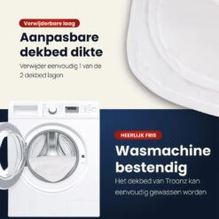 Troonz Dekbed Portofino - 4 Seizoenen - Eenpersoon Dekbed - 140x220 -Winkel Voor Premium Beddengoed ce465d70f07a4342891a6ad72c0669cd