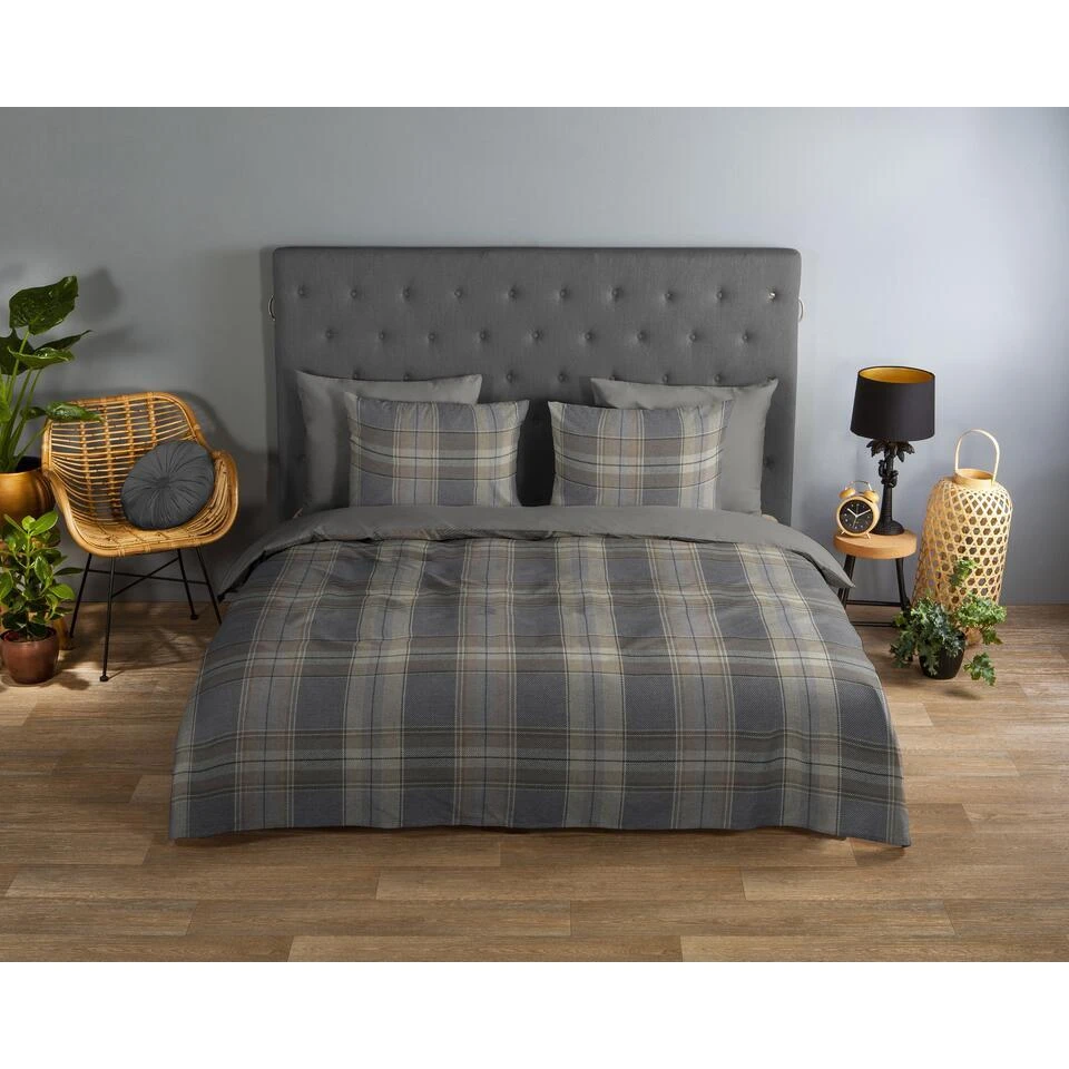 Good Morning Dekbedovertrek "geruite Print" - Multi - (200x200/220 Cm) - Katoen 4 Good Morning Dekbedovertrek "geruite Print" - Multi - (200x200/220 Cm) - Katoen - Afbeelding 2