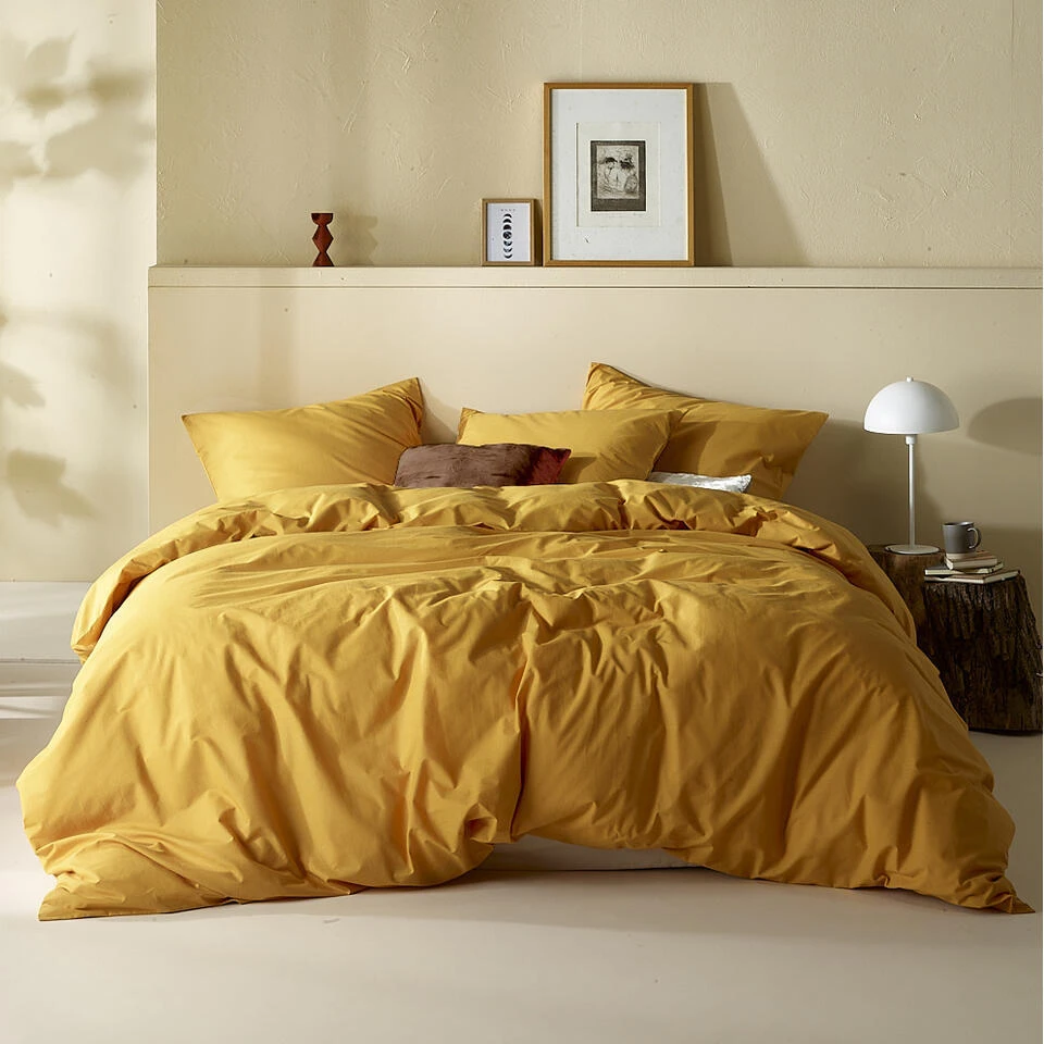 Moodit Dekbedovertrek Basil Sunshine - Hotelmaat - 260 X 240 Cm - Katoen 4 Moodit Dekbedovertrek Basil Sunshine - Hotelmaat - 260 X 240 Cm - Katoen - Afbeelding 2