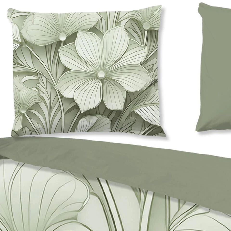 Good Morning Artdeco Dekbedovertrek Groen-Lits-jumeaux (240 X 200/220 Cm) 4 Good Morning Artdeco Dekbedovertrek Groen-Lits-jumeaux (240 X 200/220 Cm) - Afbeelding 2