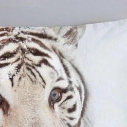 Good Morning Witte Tijger Flanel Debedovertrek Off-white-Lits-jumeaux (270 X... -Winkel Voor Premium Beddengoed dbf315830fdc4bc1ba653763c35e94e1