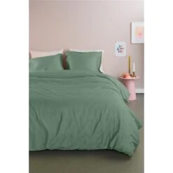 Ambiante Satin Uni Dekbedovertrek - 200x200/220 - Groen -Winkel Voor Premium Beddengoed e3c31bae7f2841e1830ae6bb551cdf27