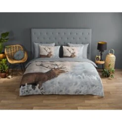 Good Morning Edelhert Dekbedovertrek Grijs-Lits-jumeaux (240 X 200/220 Cm) 12 Good Morning Edelhert Dekbedovertrek Grijs-Lits-jumeaux (240 X 200/220 Cm) -Winkel Voor Premium Beddengoed f217bab968224780b5ccf232856e8a30