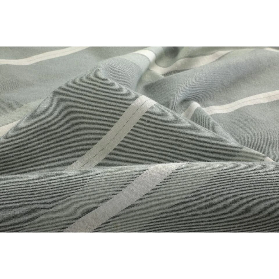 Day Dream Dekbedovertrek Seefeld Flanel - 200x200/220cm - Groen 5 Day Dream Dekbedovertrek Seefeld Flanel - 200x200/220cm - Groen - Afbeelding 3