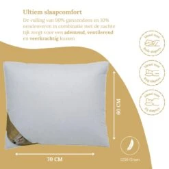 Ten Cate Ganzendonzen 3-Kamer Boxkussen - 60x70 -Winkel Voor Premium Beddengoed f41d12dc948d42b99655bb8086d2565a