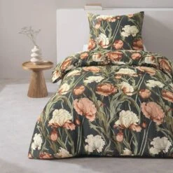 Dekbedovertrek Fleur - Zwart/geel - 140x200/220 Cm 7 Dekbedovertrek Fleur - Zwart/geel - 140x200/220 Cm -Winkel Voor Premium Beddengoed sf 31106461 9050