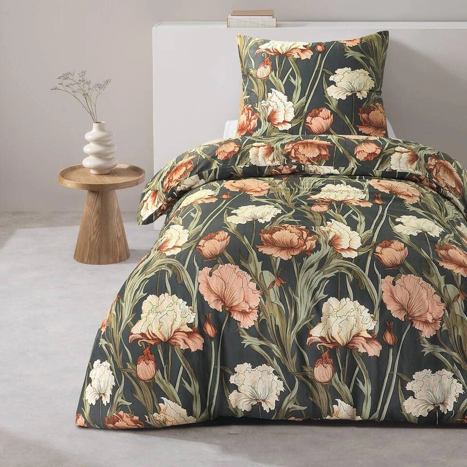 Dekbedovertrek Fleur - Zwart/geel - 140x200/220 Cm 5 Dekbedovertrek Fleur - Zwart/geel - 140x200/220 Cm - Afbeelding 3