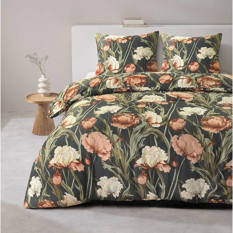 Dekbedovertrek Fleur - Zwart/geel - 240x200/220 Cm 5 Dekbedovertrek Fleur - Zwart/geel - 240x200/220 Cm - Afbeelding 3