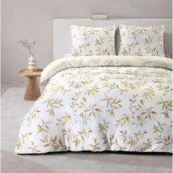 Dekbedovertrek Manou - Wit/oker - 240x200/220 Cm -Winkel Voor Premium Beddengoed sf 31106697 9050